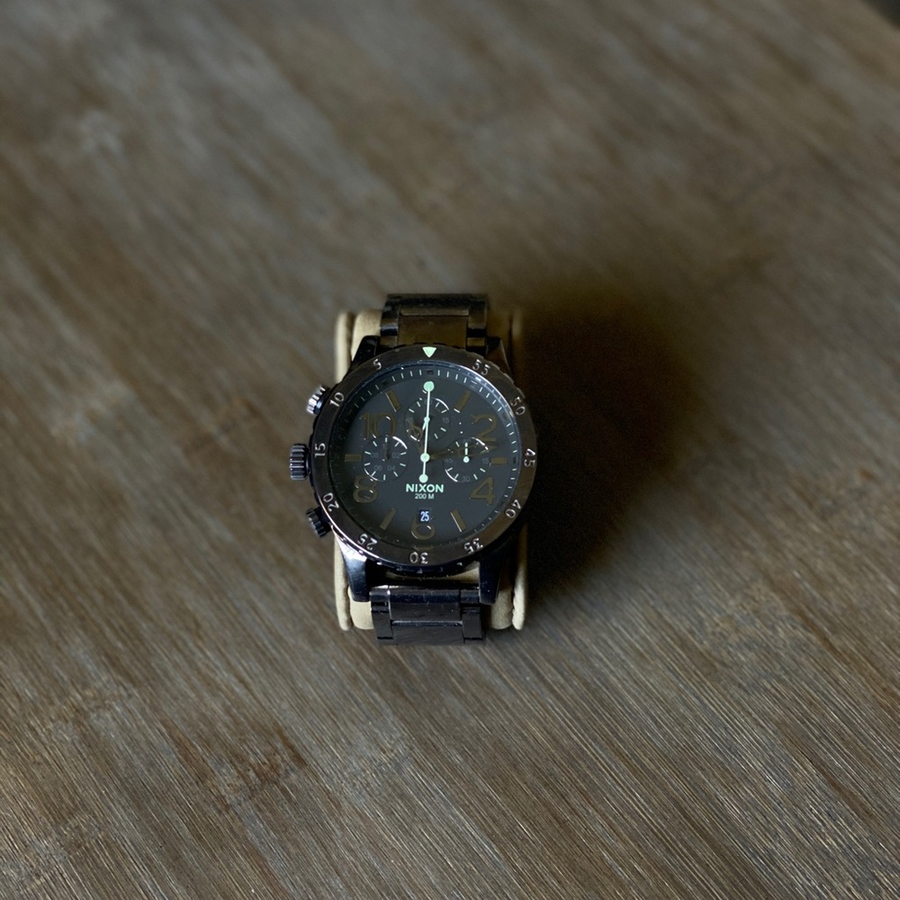 NIXON 48-20 Chrono Gunmetal Watch